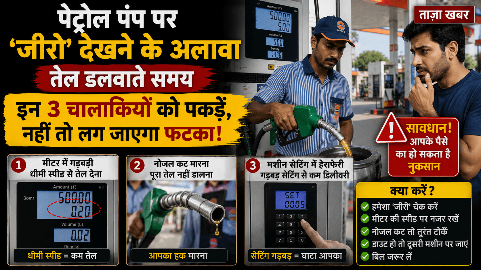 Petrol Pump Fuel Filling Mistakes