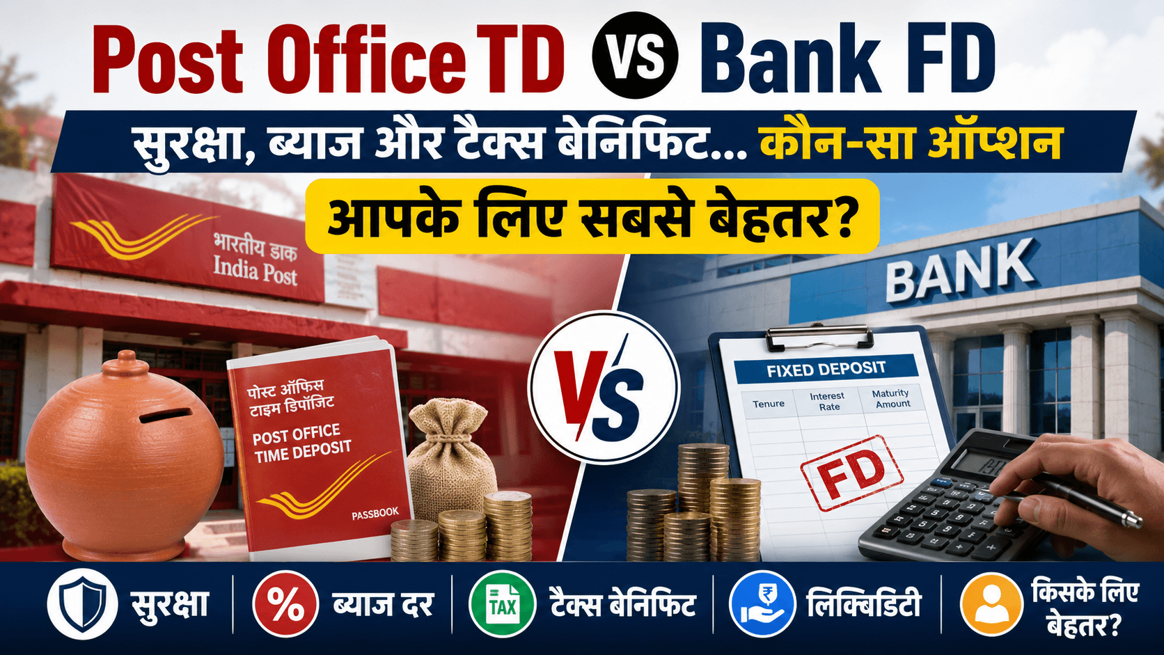 Post Office TD Vs Bank FD